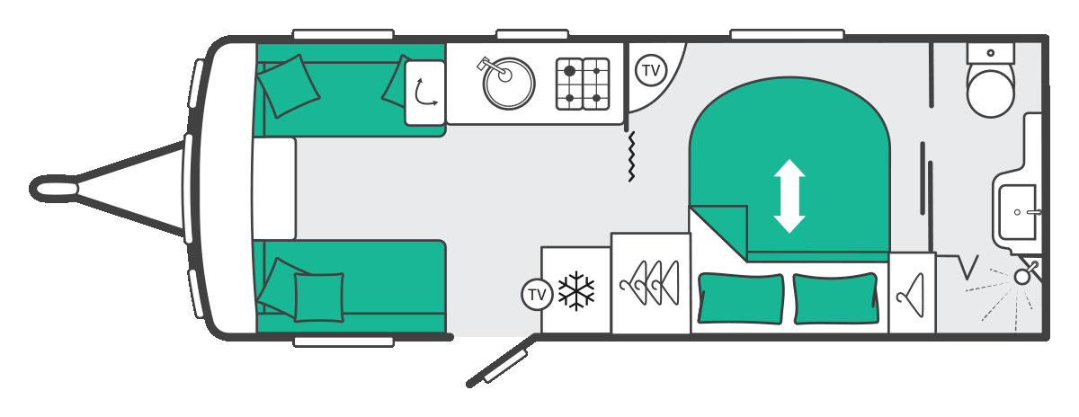 Swift Challenger 580 - 2027 Floorplan
