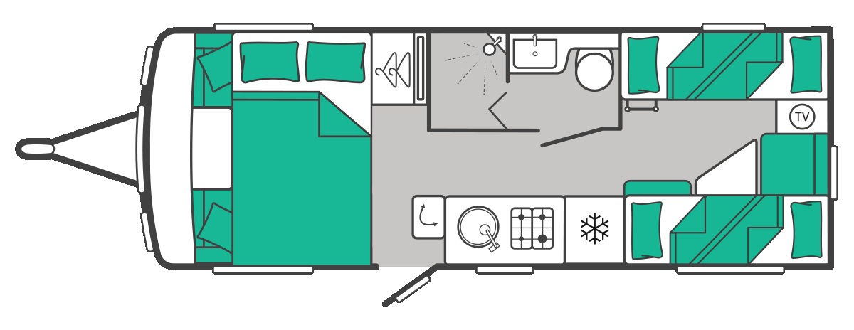Swift Challenger 590 - 2027 Floorplan