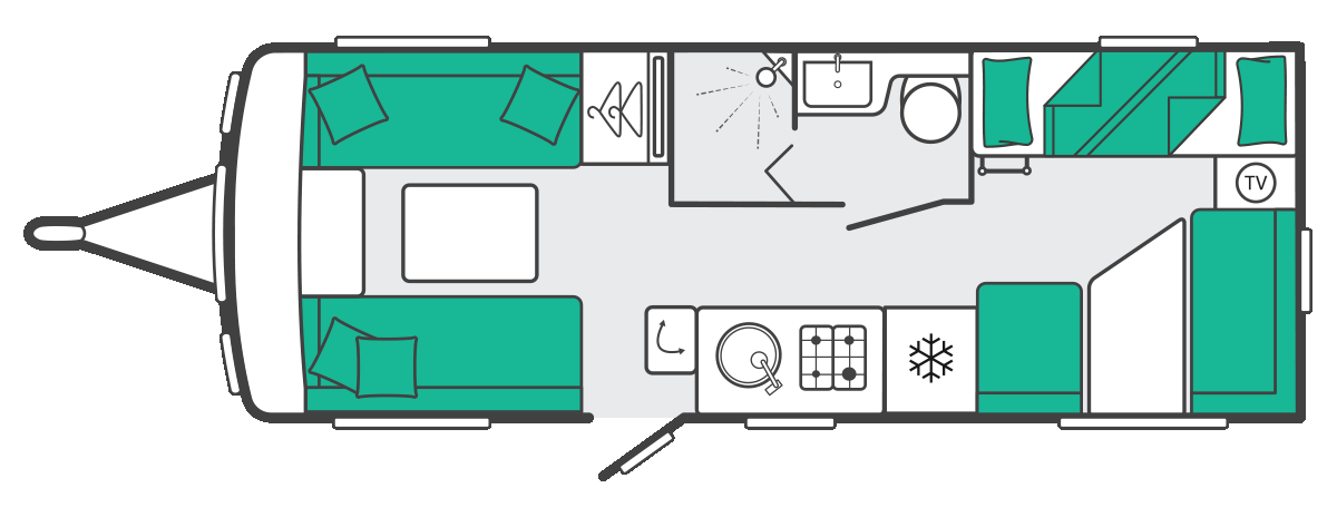Swift Challenger 590 - 2027 Floorplan