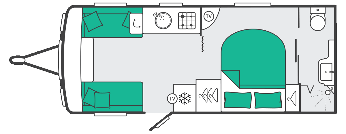 Swift Challenger Grande 580 - 2027 Floorplan