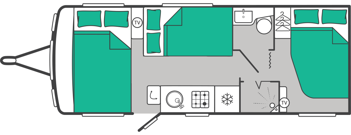Swift Challenger Grande 630 - 2027 Floorplan