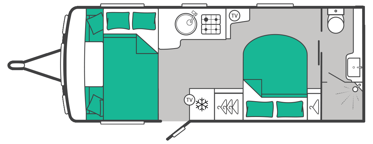 Swift Conqueror Grande 580 - 2027 Floorplan