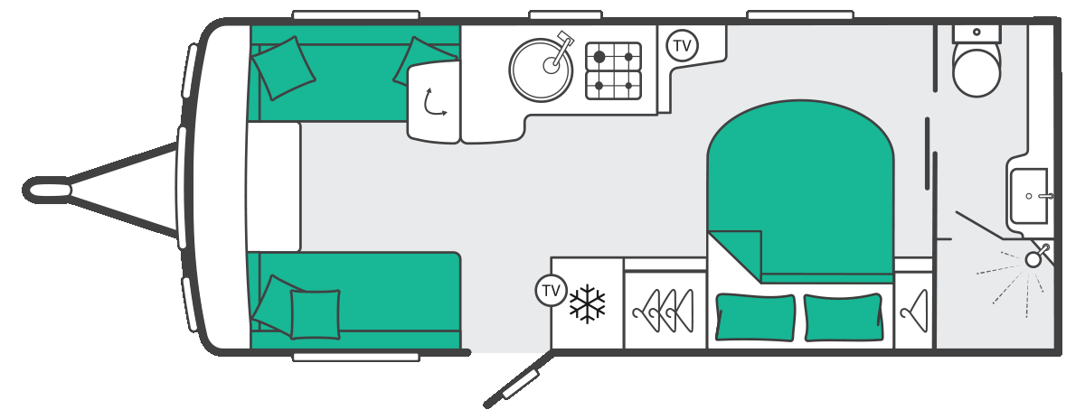 Swift Conqueror 580 - 2027 Floorplan