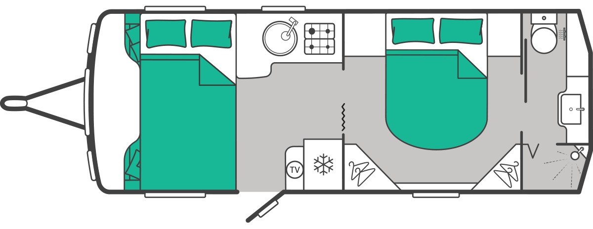 Swift Elegance Grande 845  - 2027 Floorplan