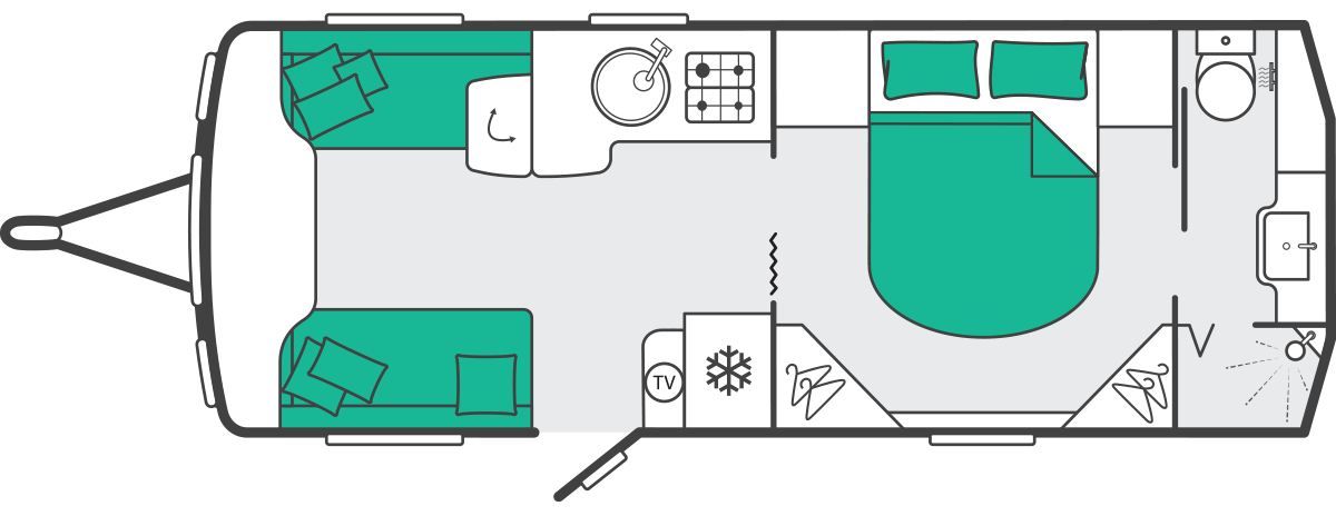 Swift Elegance Grande 845  - 2027 Floorplan