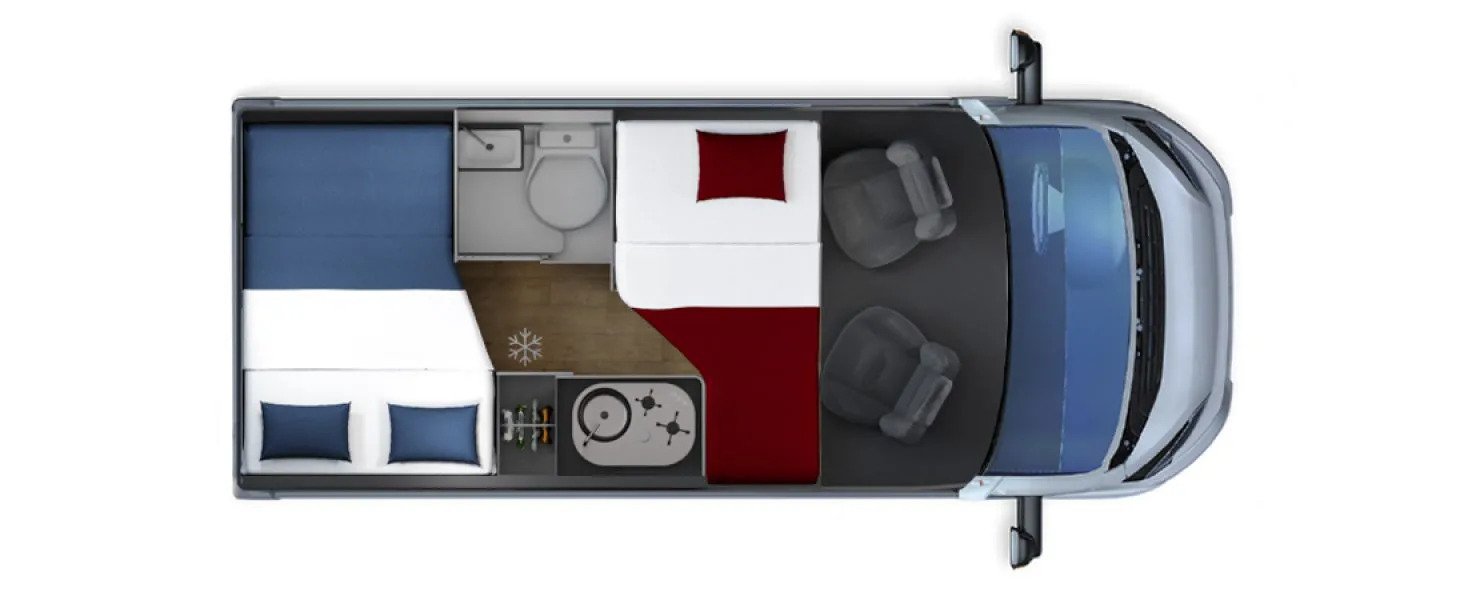 Giottiline  Giottivan 54T *NEW* (53627) Floorplan