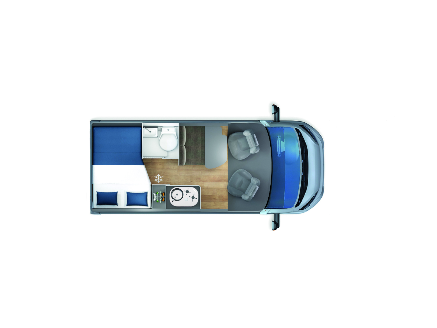 Giottiline  Giottivan 54T ** 2023 ** (32898) Floorplan