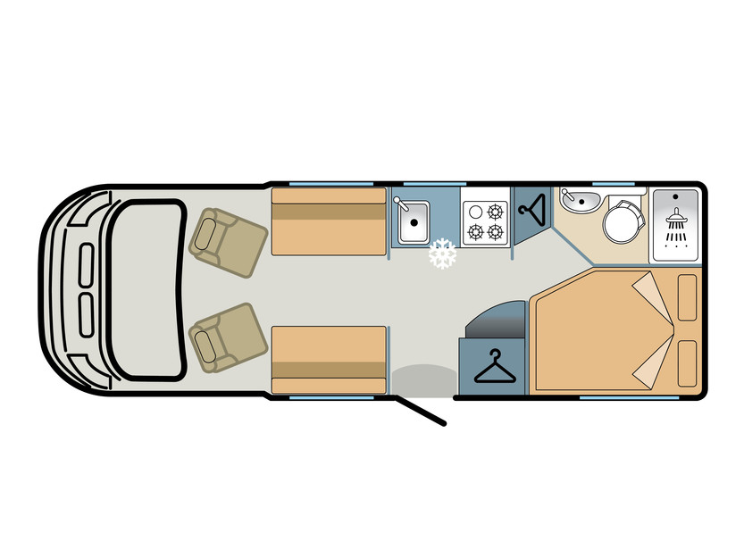 Auto-Trail Imala 715 2016 Floorplan