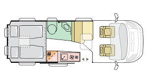 Adria Twin Supreme 640 SGX  - 2024 (55537) Floorplan