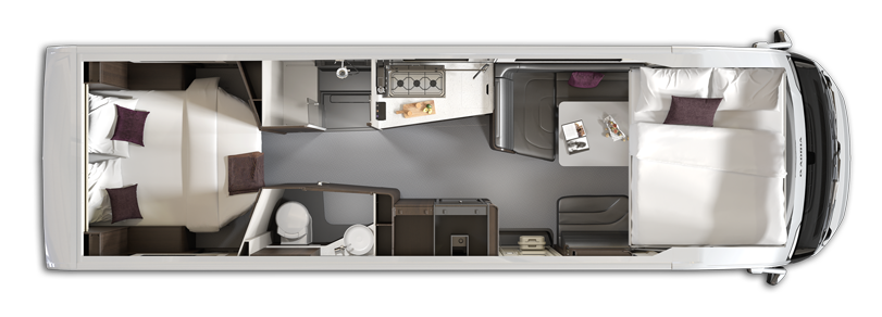 Adria Supersonic 890 LC  2024 Floorplan