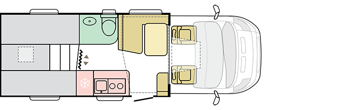 Adria Matrix Axess 600 SL - 2024 ( 50165) Floorplan