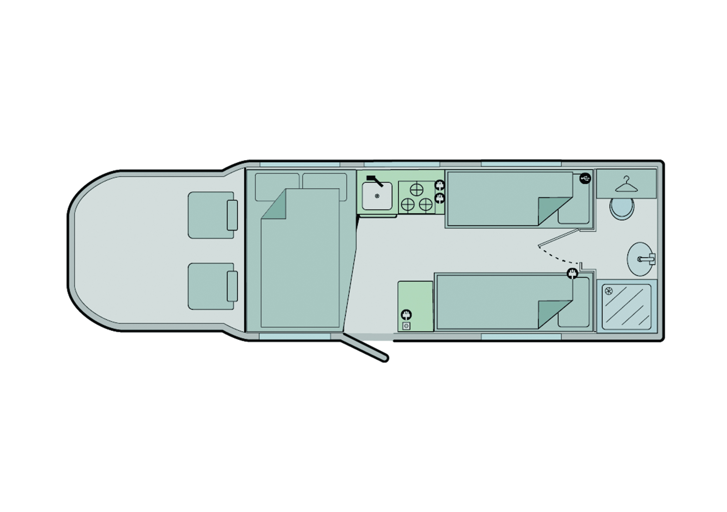 Bailey 76-2T Floorplan