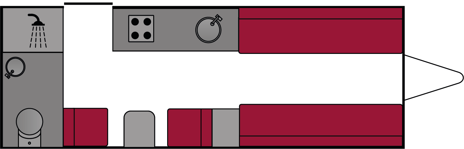 Bailey Hunter Lite 470/4 1998 Floorplan