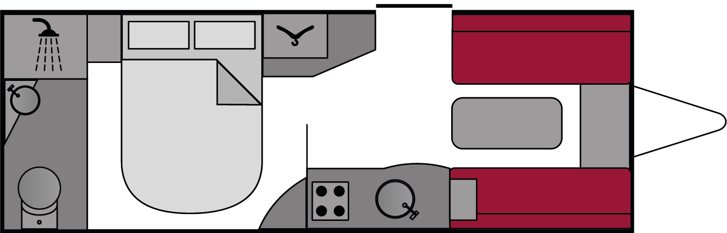 Swift Challenger 580 2020 (Corniche 20/4 Special Edition) Floorplan