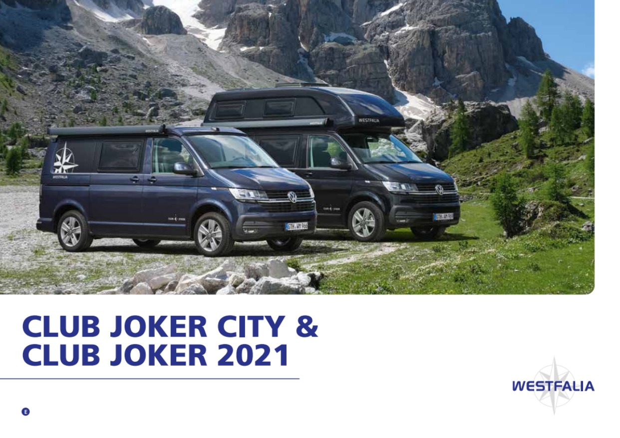 2021 Westfalia Club Joker Brochure 