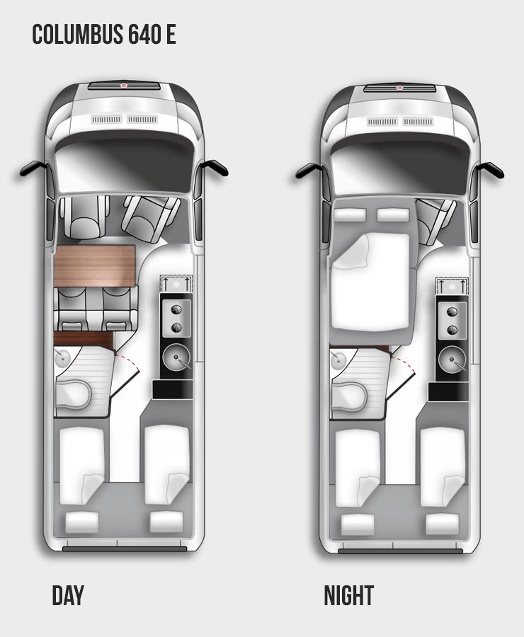 Westfalia Columbus 640E - 2021 Floorplan