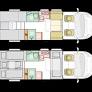 Adria Coral Supreme 670 DL  - 2024 (55439) Floorplan