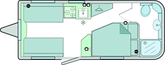 Bailey Discovery D4-4 - 2022 Floorplan