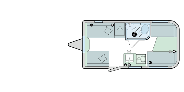 Bailey Discovery D4-3 2020 Floorplan