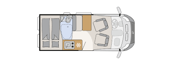 Dethleffs Globetrail 540 DR - Iron Grey Floorplan