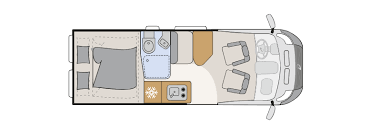 Dethleffs Globetrail 640 HR - Expedition Grey Floorplan