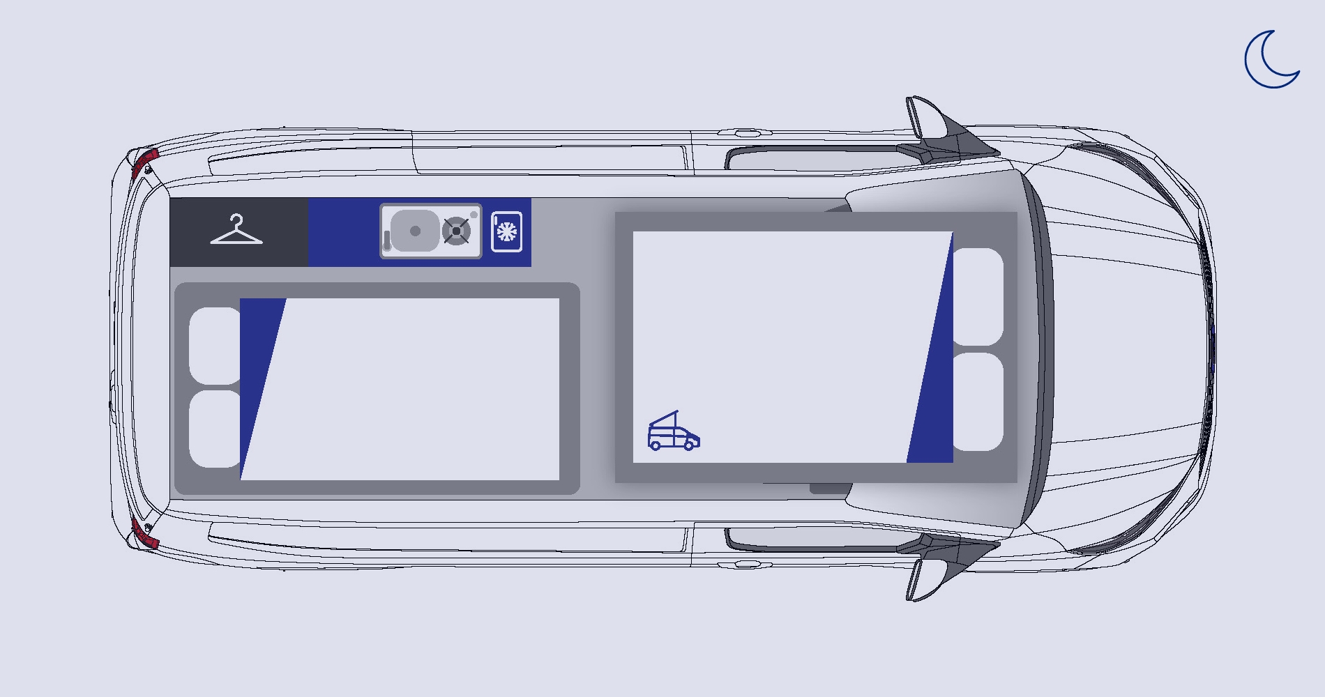 Westfalia Club Joker Urban - Arctic White (68196) Floorplan