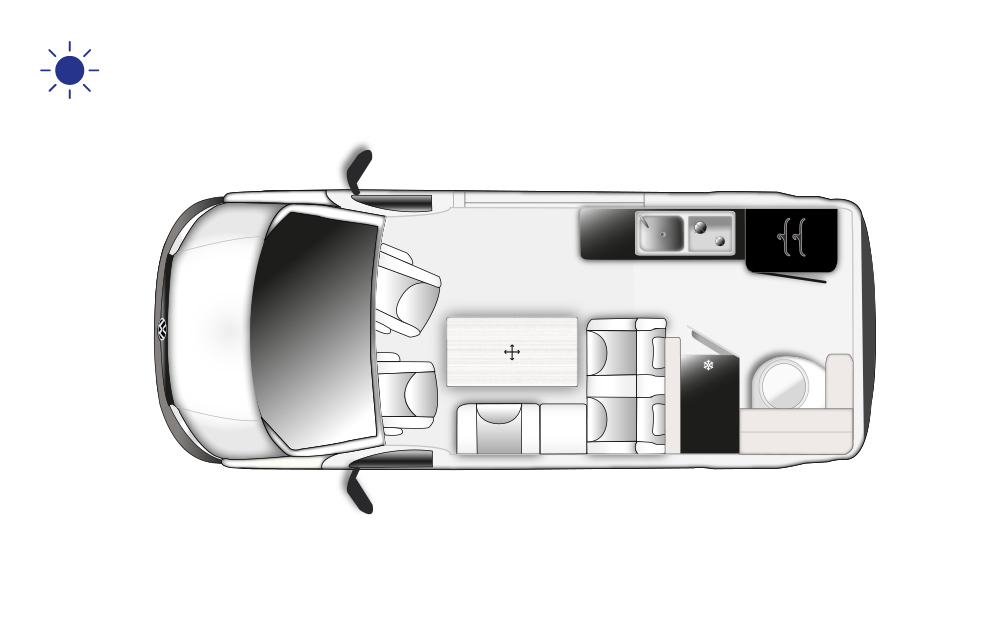 Westfalia Kepler One LHD *NEW* (11453) Floorplan