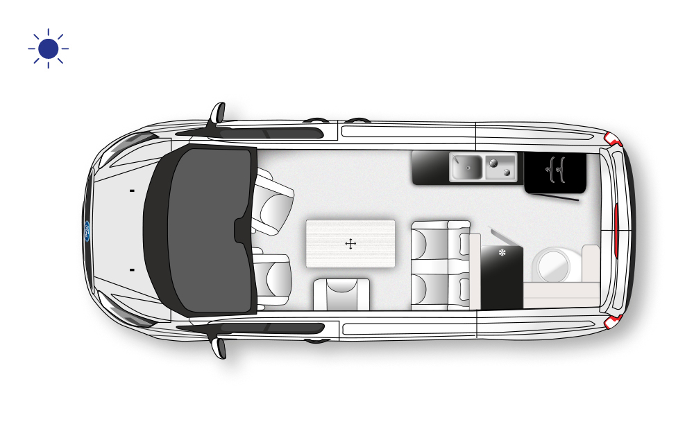 Westfalia Kelsey Metallic Gris (32177) Floorplan