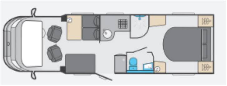 Swift Kon-Tiki 599 - 2020 Floorplan