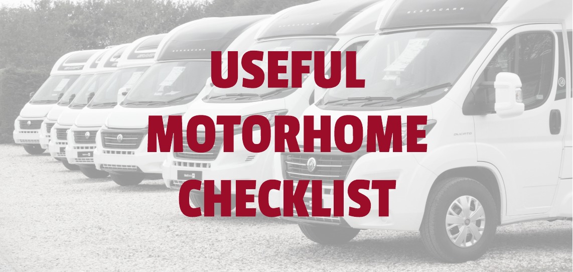 Useful Checklist for Motorhomes