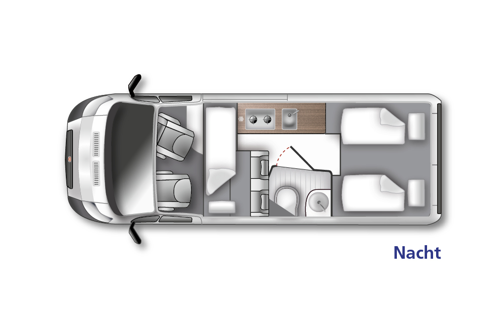 Westfalia Amundsen 600 E (10206) Floorplan