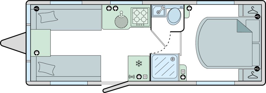 Bailey Phoenix GT75 640 - 2024 Floorplan