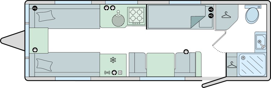 Bailey Phoenix GT75 762 - 2024 Floorplan