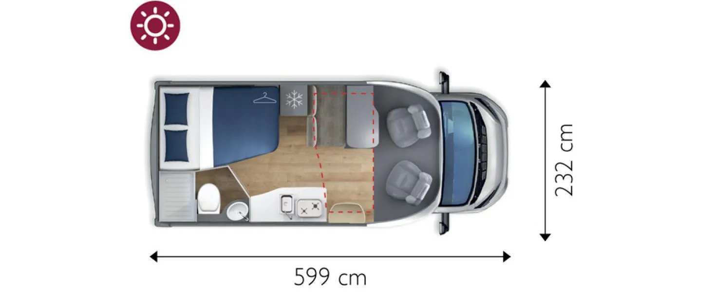 Giottiline  Siena 330 FIAT (65763) Floorplan
