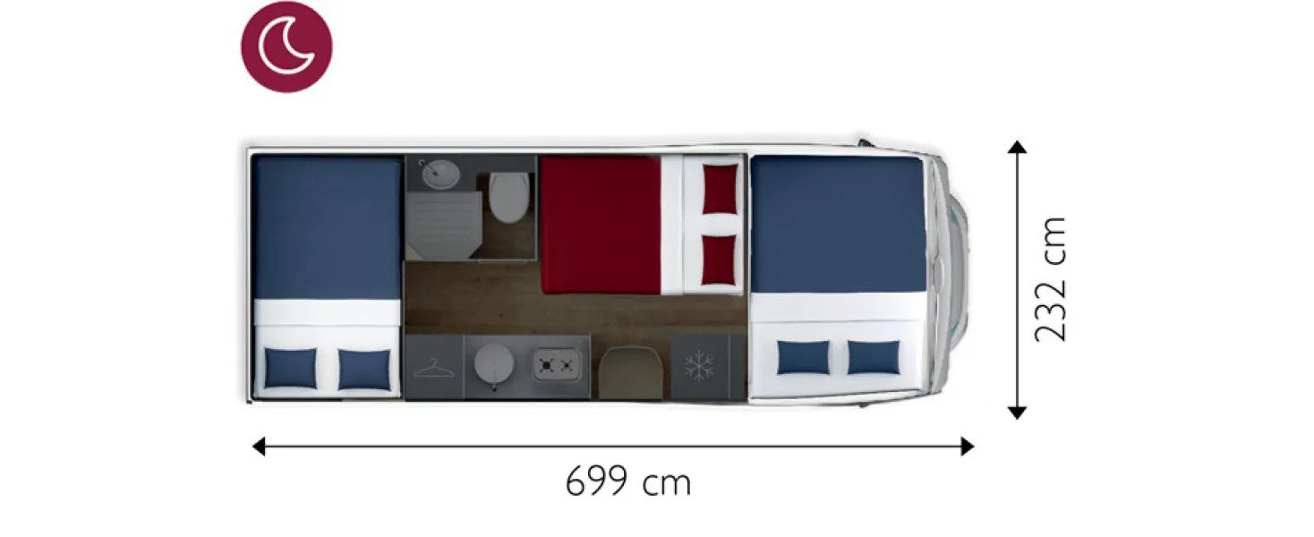 Giottiline  Siena 440  - NEW (53657) Floorplan