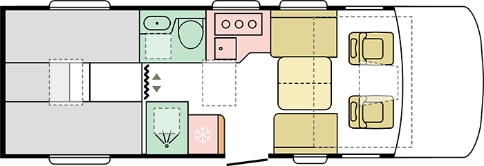 Adria Sonic Supreme 700 DL - 2024 (56473) Floorplan