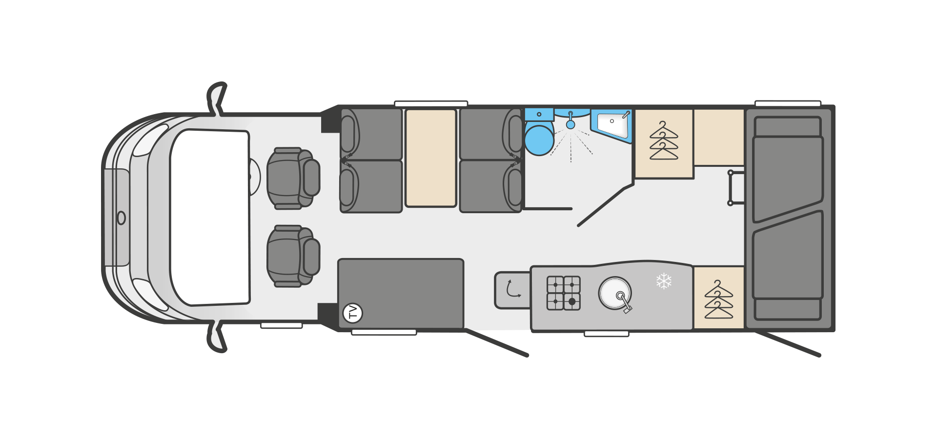 Swift Edge 466 High (44259) 2023 Floorplan