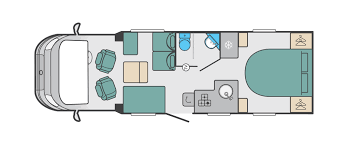 Swift Escape 694 - 2022 Floorplan