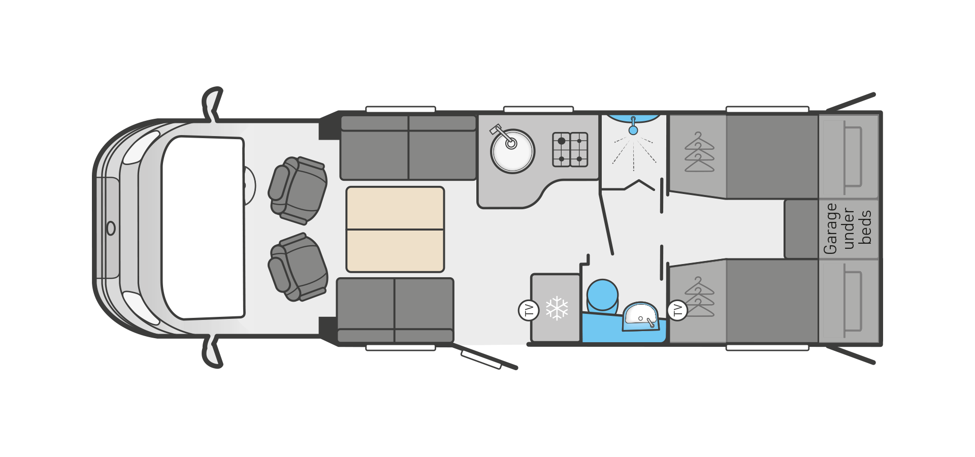 Swift Voyager 584  Auto - NEW Floorplan