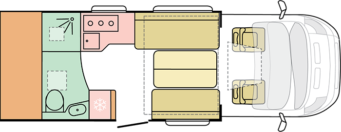 Adria Matrix Plus 600 DT (20289) Floorplan