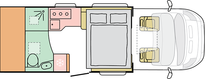 Adria Matrix Plus 600 DT (20289) Floorplan