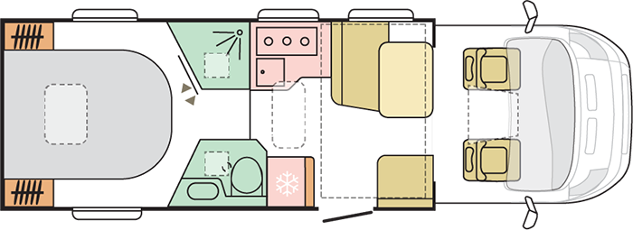 Adria Matrix Supreme 670 SC - 2024 (55434) Floorplan