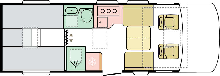 Adria Sonic Supreme 700 DL - (66831) Floorplan