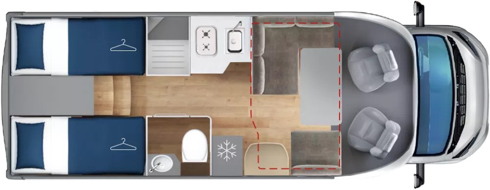 Giottiline  Toscan 69GC - 2026 Floorplan