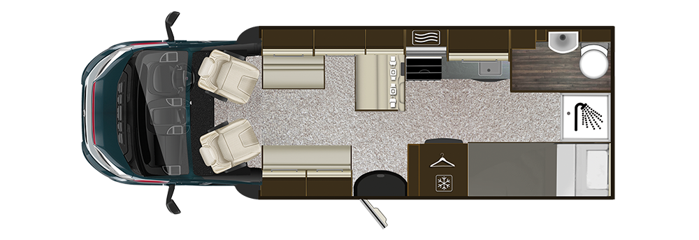 Auto-Trail Tribute T-726 Floorplan