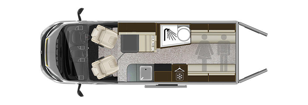 Auto-Trail Tribute 669 Floorplan