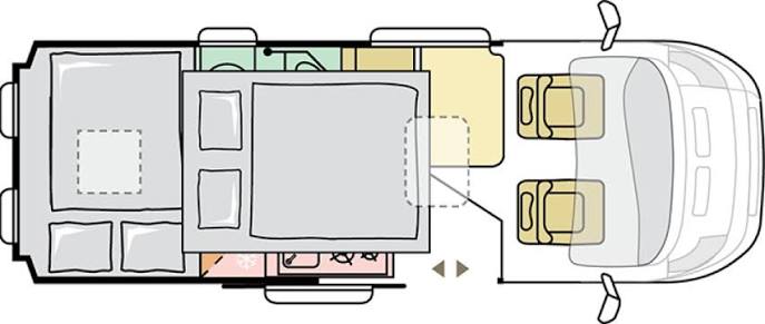 Adria Twin Sports 600 SPB - 2024 Floorplan