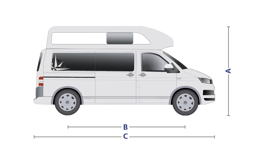 Westfalia Club Joker High Roof *NEW* (11961) Floorplan