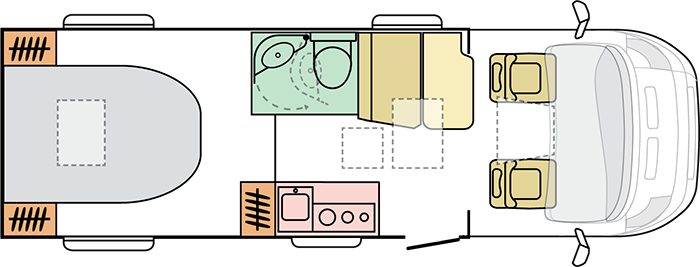 Adria Compact Supreme SC (16730) Floorplan