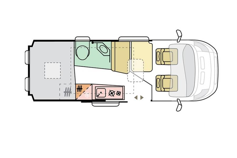 Adria Twin Sports 600 SPB -2024 (55446) Floorplan